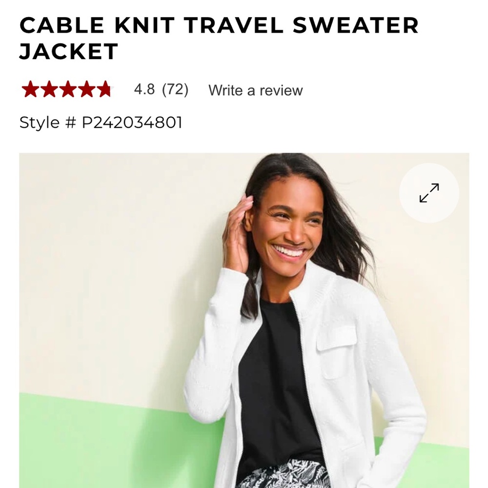 Talbots cable knit sweater - Picture 8 of 9